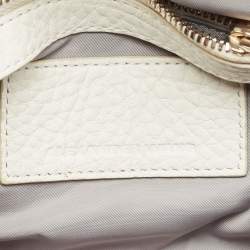 Alexander Wang White Pebbled Leather Mini Rockie Bag