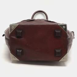 Alexander Wang Burgundy Leather Emile Satchel