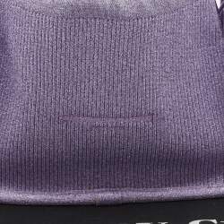 Alexander Wang Purple Ribbed Knit Fabric Small Ryan Bag