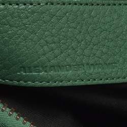 مملوكة مسبقًا Alexander Wang Rocco Green Grained Leather Satchel