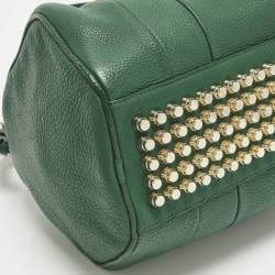 مملوكة مسبقًا Alexander Wang Rocco Green Grained Leather Satchel