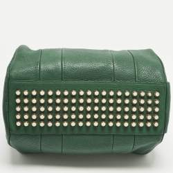 مملوكة مسبقًا Alexander Wang Rocco Green Grained Leather Satchel