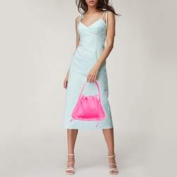 Alexander Wang Neon Pink Fabric Ryan Drawstring Bag