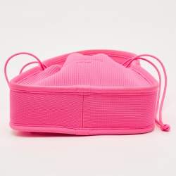 Alexander Wang Neon Pink Fabric Ryan Drawstring Bag