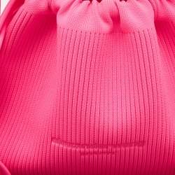 Alexander Wang Neon Pink Fabric Ryan Drawstring Bag