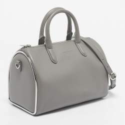 Pre Owned Alexander Wang Grey Leather Small Halo Satchel