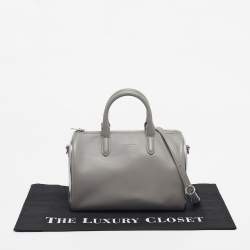 Pre Owned Alexander Wang Grey Leather Small Halo Satchel