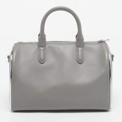 Pre Owned Alexander Wang Grey Leather Small Halo Satchel