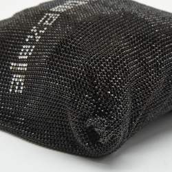 Pre Owned Alexander Wang Black Rhinestone Wanglock Pouch