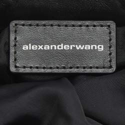 Pre Owned Alexander Wang Black Rhinestone Wanglock Pouch