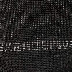 Pre Owned Alexander Wang Black Rhinestone Wanglock Pouch