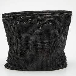 Pre Owned Alexander Wang Black Rhinestone Wanglock Pouch