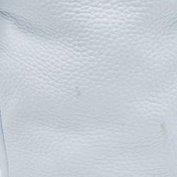 Pre Owned Alexander Wang Light Blue Pebbled Leather Diego Bucket Bag