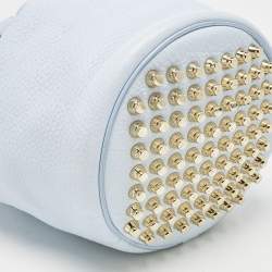 Pre Owned Alexander Wang Light Blue Pebbled Leather Diego Bucket Bag