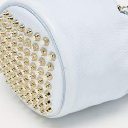 Pre Owned Alexander Wang Light Blue Pebbled Leather Diego Bucket Bag
