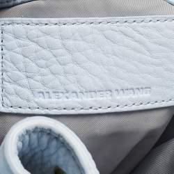 Pre Owned Alexander Wang Light Blue Pebbled Leather Diego Bucket Bag