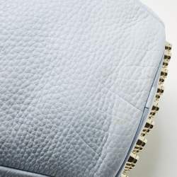 Pre Owned Alexander Wang Light Blue Pebbled Leather Diego Bucket Bag