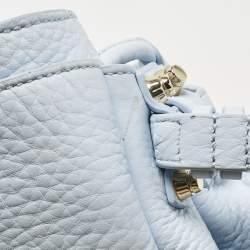 Pre Owned Alexander Wang Light Blue Pebbled Leather Diego Bucket Bag