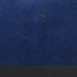 Pre Owned Alexander Wang Black/Blue Leather/PVC and Suede Chastity Clutch