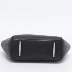 Pre Owned Alexander Wang Black/Blue Leather/PVC and Suede Chastity Clutch