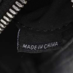 Pre Owned Alexander Wang Black/Blue Leather/PVC and Suede Chastity Clutch