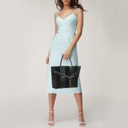 Pre Owned Alexander Wang Black Leather and Suede Attica Chain Tote