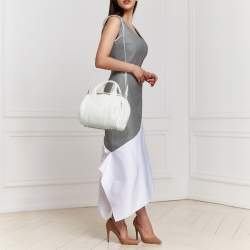 Pre Owned Alexander Wang White Leather Small Rockie Bag