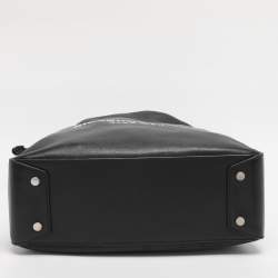 Pre Owned Alexander Wang Black Leather Ryan Drawstring Hobo