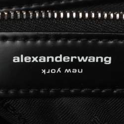 Pre Owned Alexander Wang Black Leather Ryan Drawstring Hobo