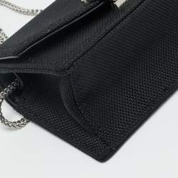 Pre Owned Alexander Wang Black Nylon Micro W Crystal Legacy Crossbody Bag