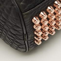 Pre Owned Alexander Wang Black Pebbled Leather Rocco Bag