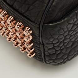 Pre Owned Alexander Wang Black Pebbled Leather Rocco Bag