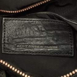Pre Owned Alexander Wang Black Pebbled Leather Rocco Bag