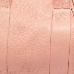 Pre Owned Alexander Wang Peach Grained Leather Rocco Bag