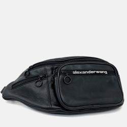 Pre Owned Alexander Wang Black Leather hip sack