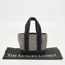 مملوكة مسبقًا Alexander Wang Cruiser Crystal Embellished Mini Black Canvas Tote