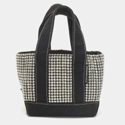 مملوكة مسبقًا Alexander Wang Cruiser Crystal Embellished Mini Black Canvas Tote