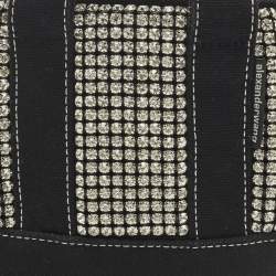 مملوكة مسبقًا Alexander Wang Cruiser Crystal Embellished Mini Black Canvas Tote
