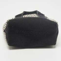 مملوكة مسبقًا Alexander Wang Cruiser Crystal Embellished Mini Black Canvas Tote