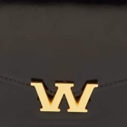 مملوكة مسبقًا حقيبة كتف سلسلة جلد لامع أسود ألكسندر وانغ و ليجاسي صغيرة