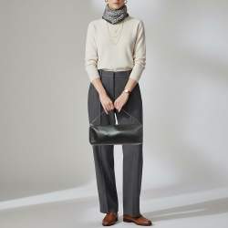 Pre Owned حقيبة كتف ألكساندر وانغ هيريس فليكس جلد أسود