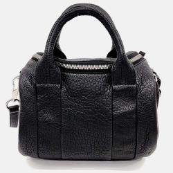 مملوكة مسبقًا Alexander Wang Black Leather Loki Duffel Bag