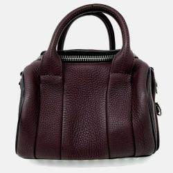 مملوكة مسبقًا Alexander Wang Burgundy Leather Mini Loki Duffel Bag