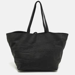 Pre Owned Alexander Wang Punch Black Nylon Tote