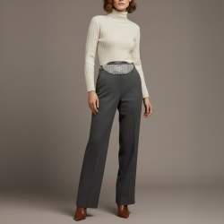 Pre Owned حقيبة حزام الكساندر وانغ أتيكا صغيرة سوداء مرصعة بالأحجار اللامعة