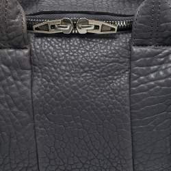 مملوكة مسبقًا Alexander Wang Rocco Grey Textured Leather Bag