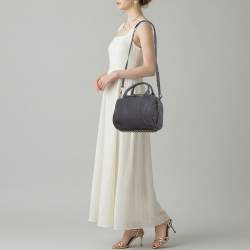 مملوكة مسبقًا Alexander Wang Rocco Grey Textured Leather Bag