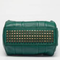 مملوكة مسبقًا Alexander Wang Rocco Green Grained Leather Satchel