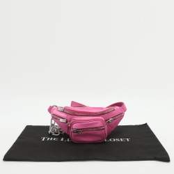 Pre Owned Alexander Wang Attica Pink Satin and Leather Belt Bag