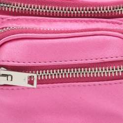 Pre Owned Alexander Wang Attica Pink Satin and Leather Belt Bag